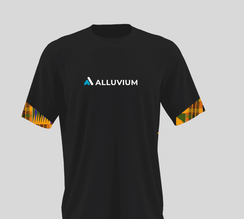 Kente lined T-Shirt